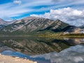 Lac Des Arcs, Alberta, Canada with a beautiful relfection Royalty Free Stock Photo