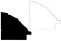 Lac qui Parle County, Minnesota U.S. county, United States of America, USA, U.S., US map vector illustration, scribble sketch Royalty Free Stock Photo