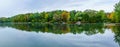 Lac Rond lake, in Sainte-Adele Royalty Free Stock Photo