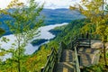 La Roche observation point, in Mont Tremblant National Park Royalty Free Stock Photo