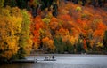 Lac Superieur in Quebec near Mont Tremblant Royalty Free Stock Photo