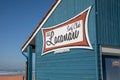 lacanau ocean sign text and logo brand on facade building surf club of the city of