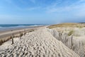 Sand dunes of Lacanau beach Royalty Free Stock Photo