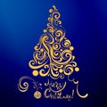 Lace christmas tree Royalty Free Stock Photo