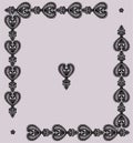 Lace Corners. Lace Vector Background. Royalty Free Stock Photo