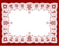 Lace Doily Place Mat Royalty Free Stock Photo