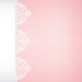 lace fabric background with pearls