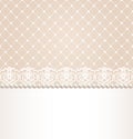 Lace floral border