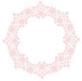 Lace floral frame Royalty Free Stock Photo