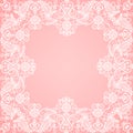 Lace floral frame Royalty Free Stock Photo