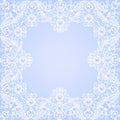 Lace floral frame Royalty Free Stock Photo