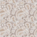 Lace. Floral Seamless Pattern. Royalty Free Stock Photo