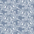 Seamless floral lace pattern Royalty Free Stock Photo