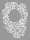 lace flowers decoration element Royalty Free Stock Photo