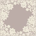 Lace frame. Royalty Free Stock Photo