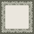 Lace Frame. Doily. Royalty Free Stock Photo