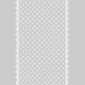 Lace frame on gray background