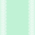 Lace frame on green background Royalty Free Stock Photo