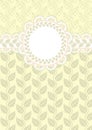 Lace frame on a light background Royalty Free Stock Photo