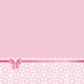 Lace frame on pink background Royalty Free Stock Photo