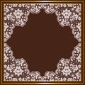 Lace frame Royalty Free Stock Photo