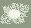 Lace frame. Royalty Free Stock Photo