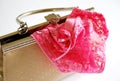 Lace knickers in bag Royalty Free Stock Photo