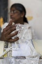 Lace making Royalty Free Stock Photo