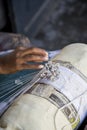 Lace making Royalty Free Stock Photo