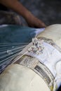Lace making Royalty Free Stock Photo
