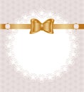 Lace napkin with bow