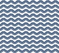 Lace ornamental seamless pattern. Sea bleu marine stripes, geometrical horizontal lines. White easy editable color