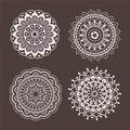 Lace ornaments, stencil Royalty Free Stock Photo