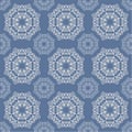 The lace pattern on blue background Royalty Free Stock Photo
