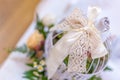 Lace ribbon decoration