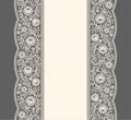 Lace Ribbon. Vertical Seamless Pattern. Royalty Free Stock Photo