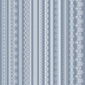 Lace seamless borders. Vintage ornamental lace strips with floral pattern, embroidered ornate eyelets handmade textile Royalty Free Stock Photo