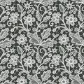 Lace Seamless Floral Pattern.