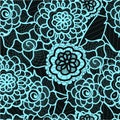 Lace seamless pattern with abstract elements. Vector floral background. Royalty Free Stock Photo