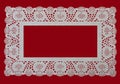 Lace type frame - cake doily, Christmas festive