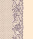 Lace Vertical Seamless Pattern.