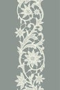 Lace Vertical Seamless Pattern.