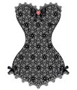 Lace vintage corset