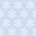 Lace white snowflakes pattern Royalty Free Stock Photo