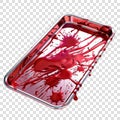 laceration tray transparent background realistic element