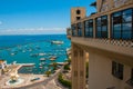 Lacerda Elevator and All Saints Bay Baia de Todos os Santos in Salvador, Brazil Royalty Free Stock Photo