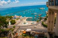 Lacerda Elevator and All Saints Bay Baia de Todos os Santos in Salvador, Brazil Royalty Free Stock Photo