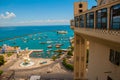 Lacerda Elevator and All Saints Bay Baia de Todos os Santos in Salvador, Brazil Royalty Free Stock Photo