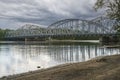 `Lachapelle Bridge`, in French Pont Lachapelle, Also known as Cartierville Bridge over a river