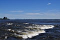 Lachine rapids and St-Lawrence river Royalty Free Stock Photo